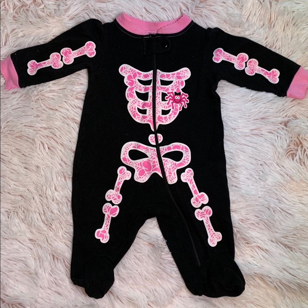 🎃Halloween Infant Girls Skeleton Sleep N Play!